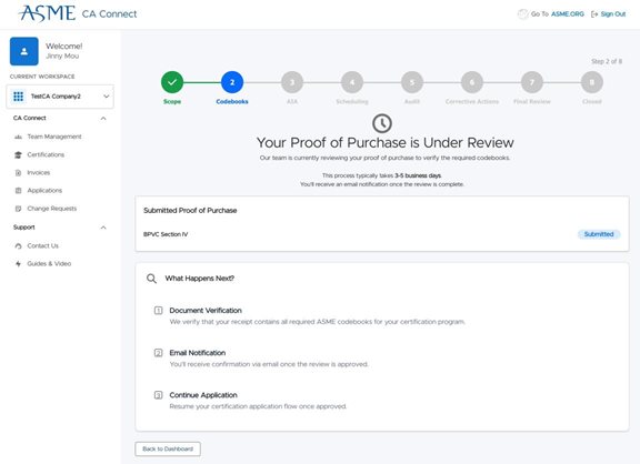 How to Verify Certification Scope and Codebook Purchases - ASME