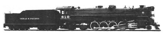 Texas & Pacific #610 Lima Superpower Steam Locomotive Texas & Pacific #610 Lima Superpower Steam Locomotive